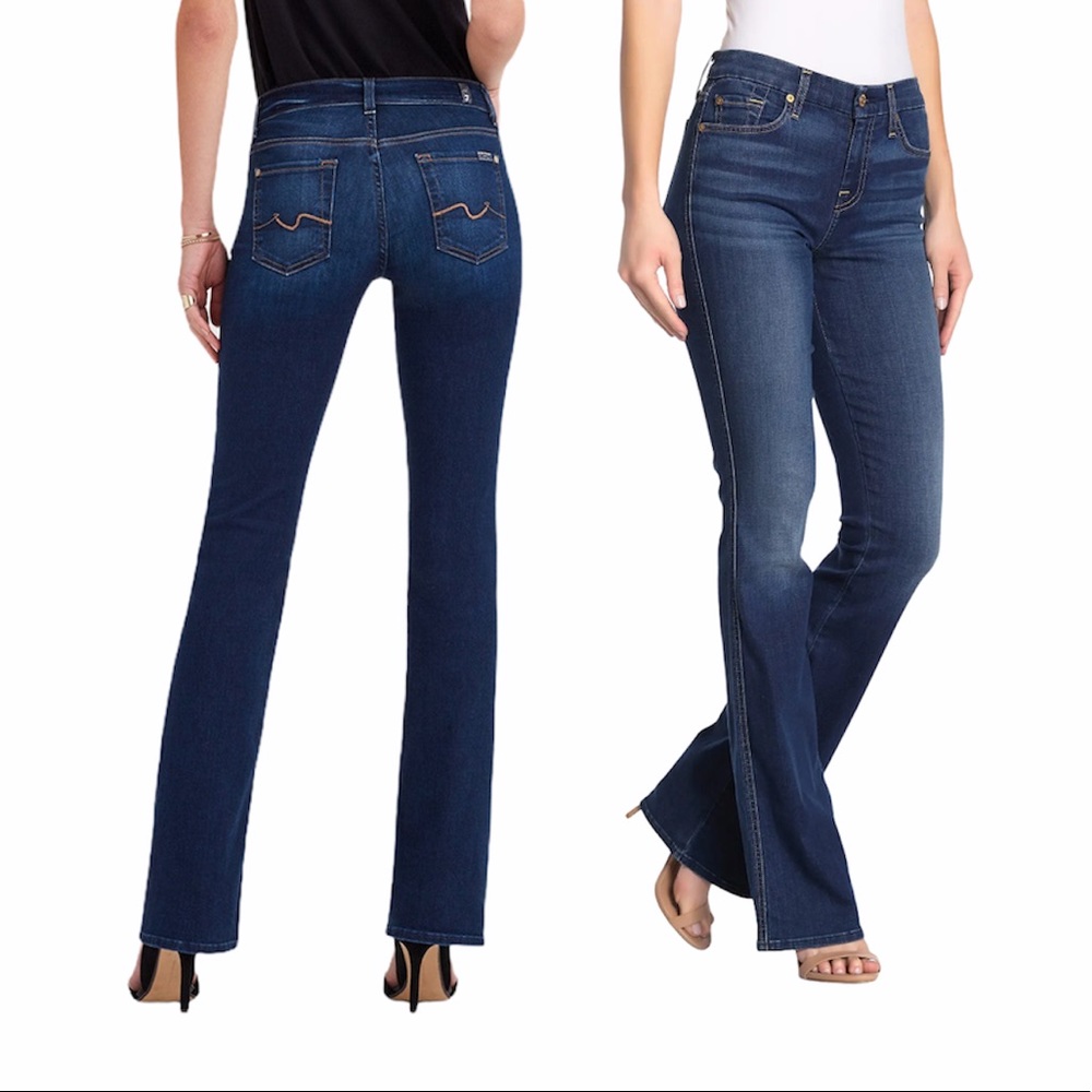 7 For All Mankind Dark Indigo Jeans Bootcut Sz 29
